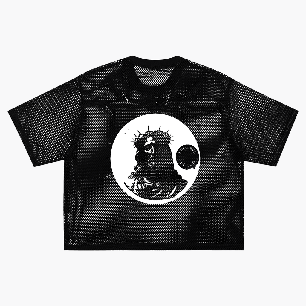 See-through Boxy Net T-Shirt