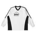 Color-Block V-Neck Long-Sleeve T-Shirt