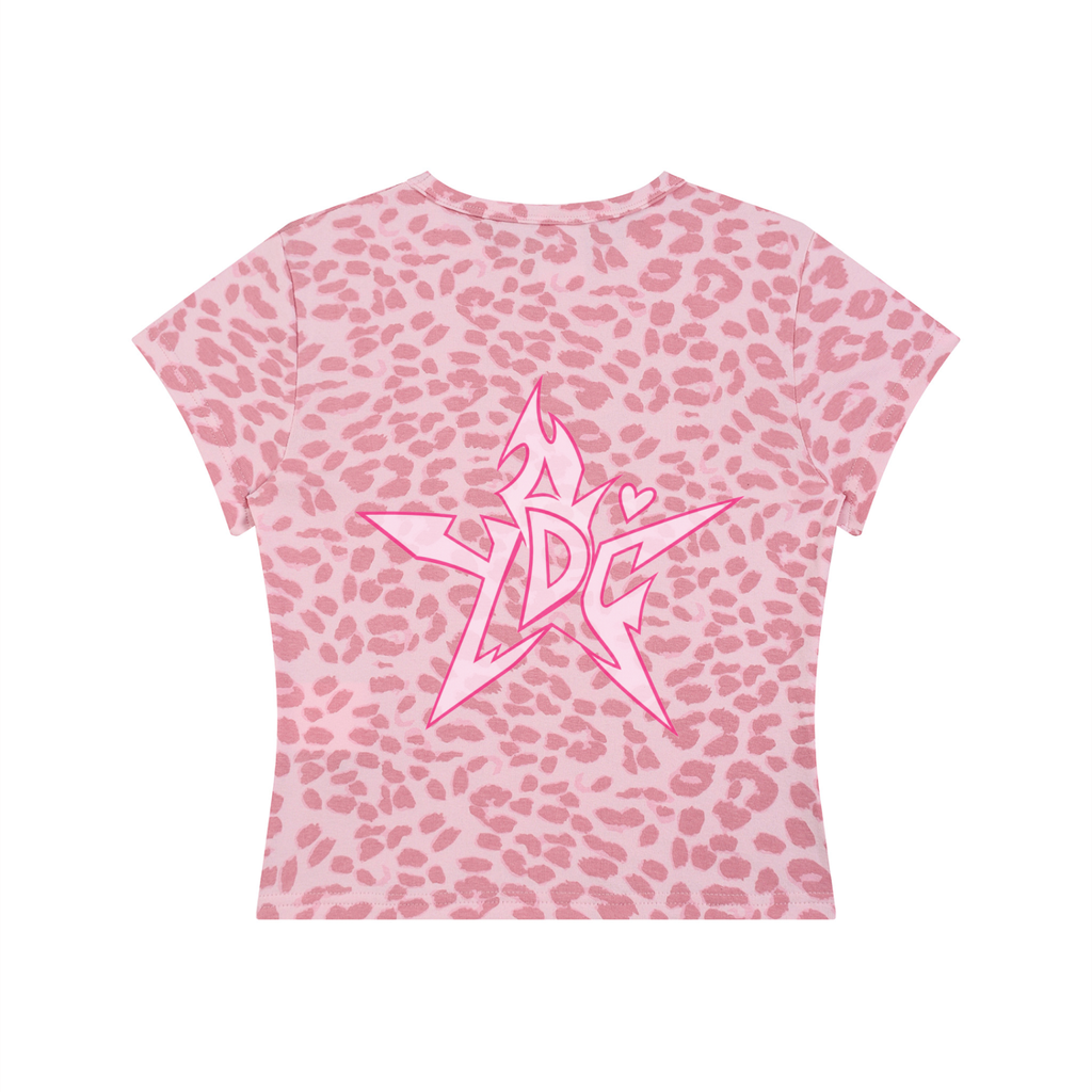 Women’s Leopard Print Crop T-Shirt