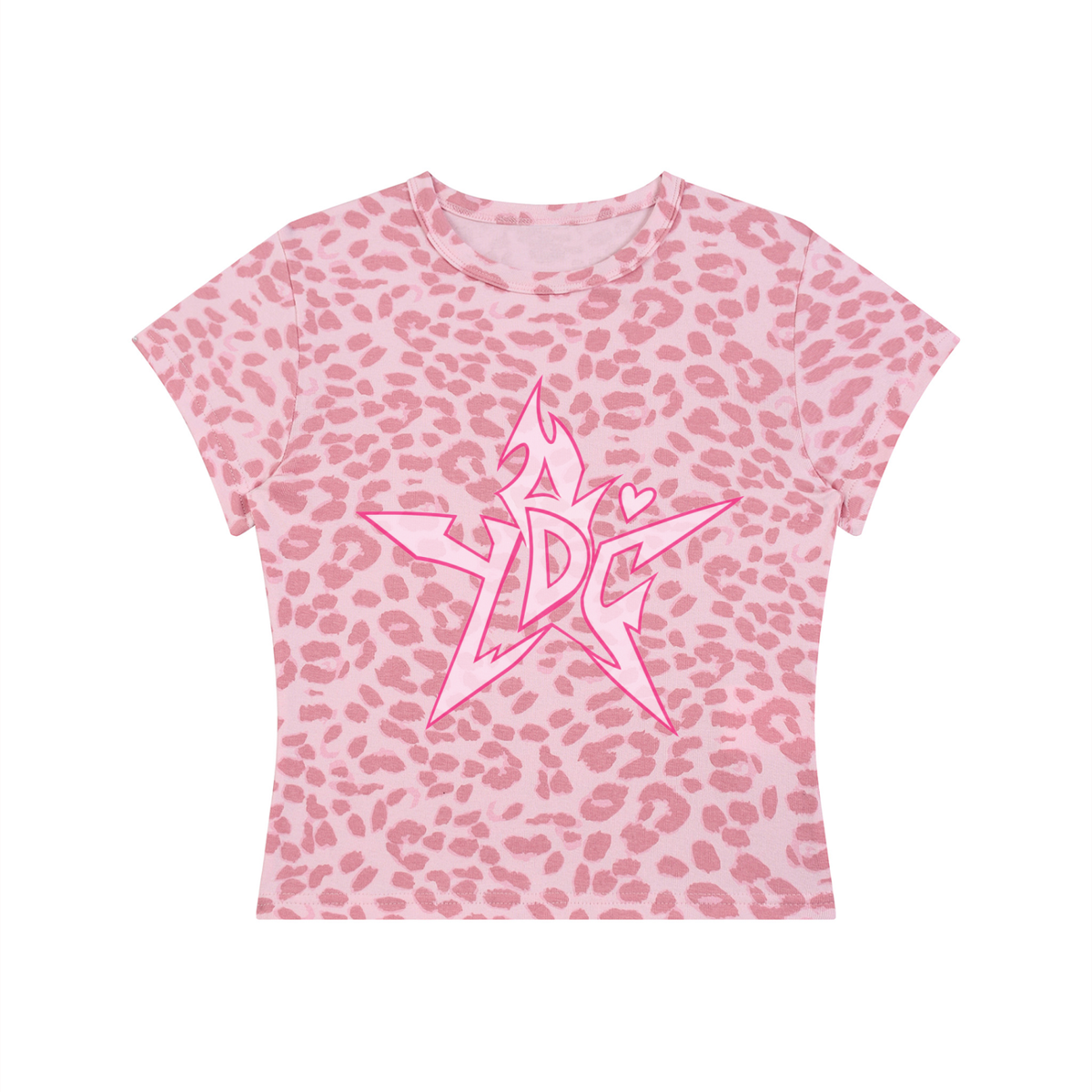 Women’s Leopard Print Crop T-Shirt