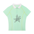 Women’s Slim Fit Quarter-Zip Polo Shirt