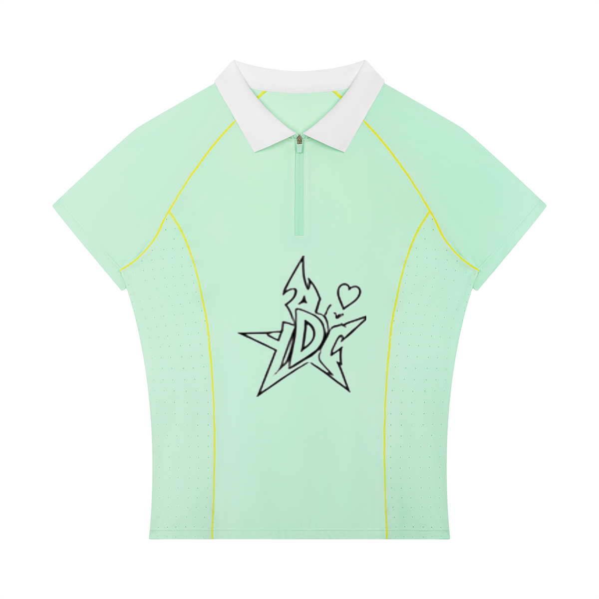 Women’s Slim Fit Quarter-Zip Polo Shirt