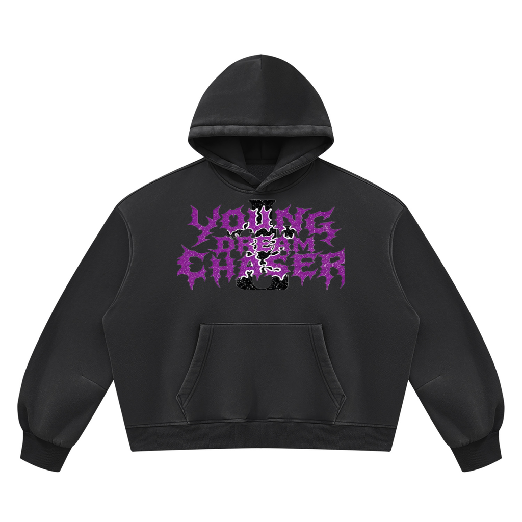 Unisex Vintage Wash Boxy Fleece Hoodie