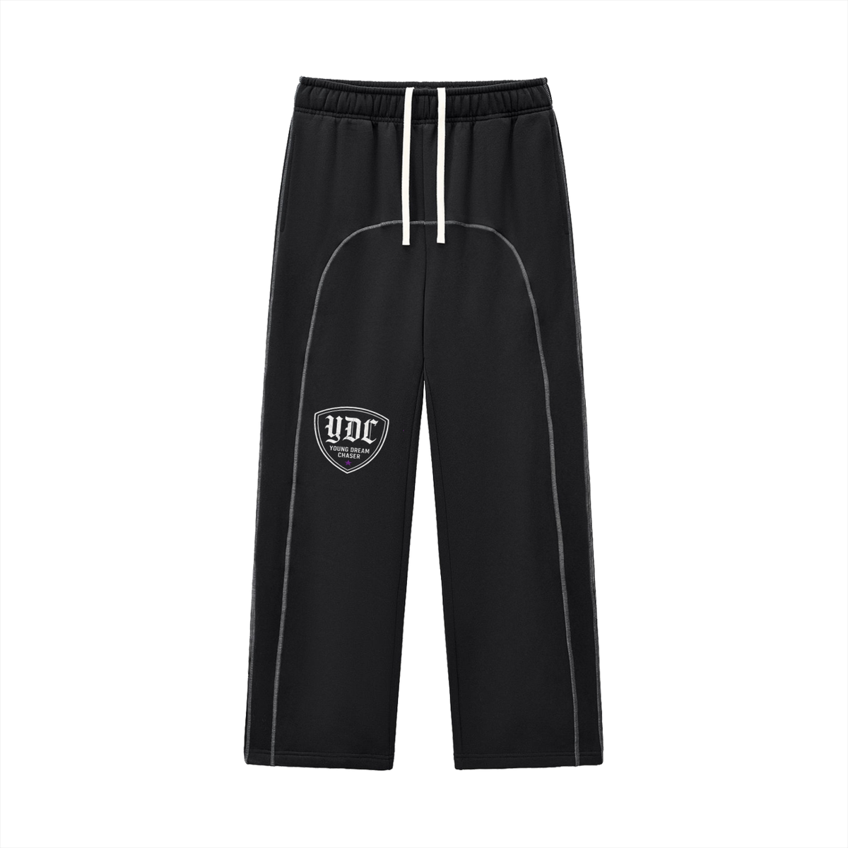 Contrast-Stitched Fleece Sweatpants