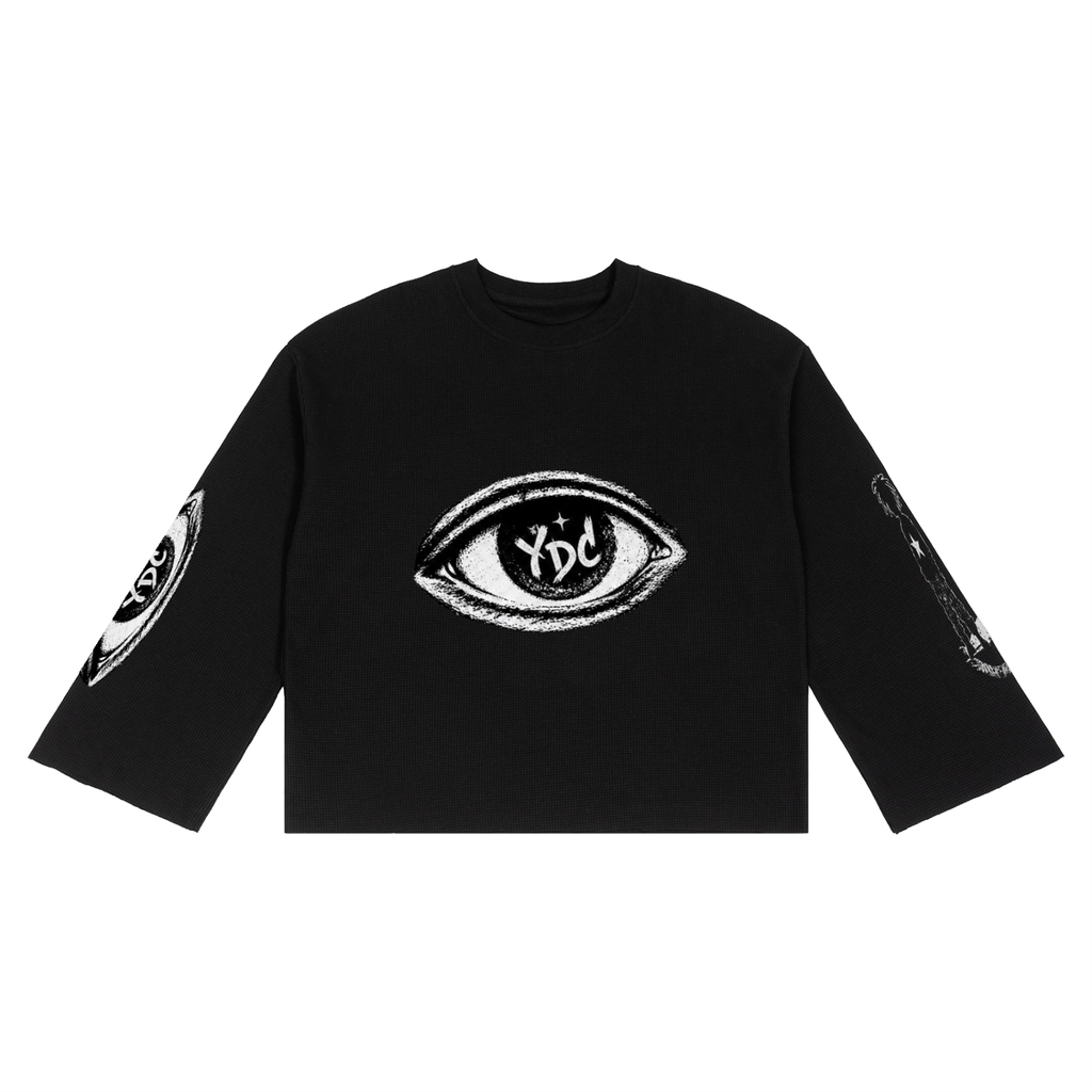 Unisex Waffle Raw Edge T-Shirt